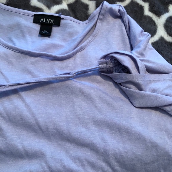 Purple Adjustable cap sleeve tee - Picture 6 of 8